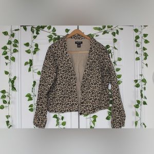 Cropped Lepoard Jacket